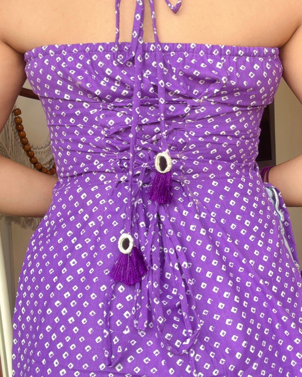 PURPLE BANDHANI | short kurti
