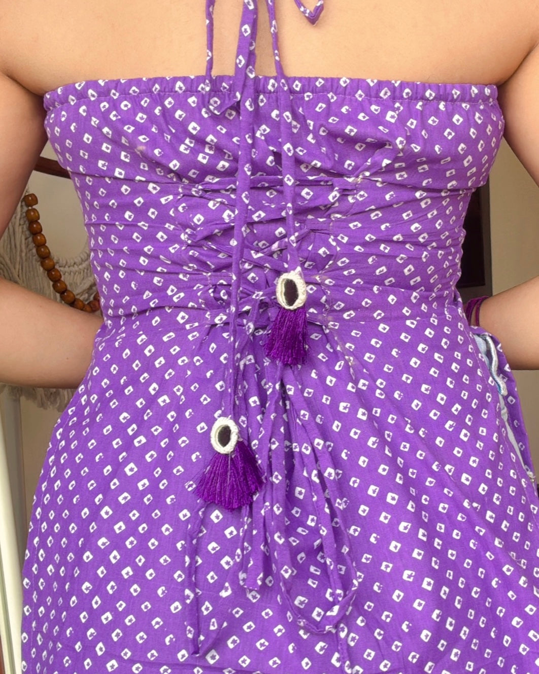 PURPLE BANDHANI | short kurti