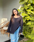 ZEENAT | bell sleeves kurti