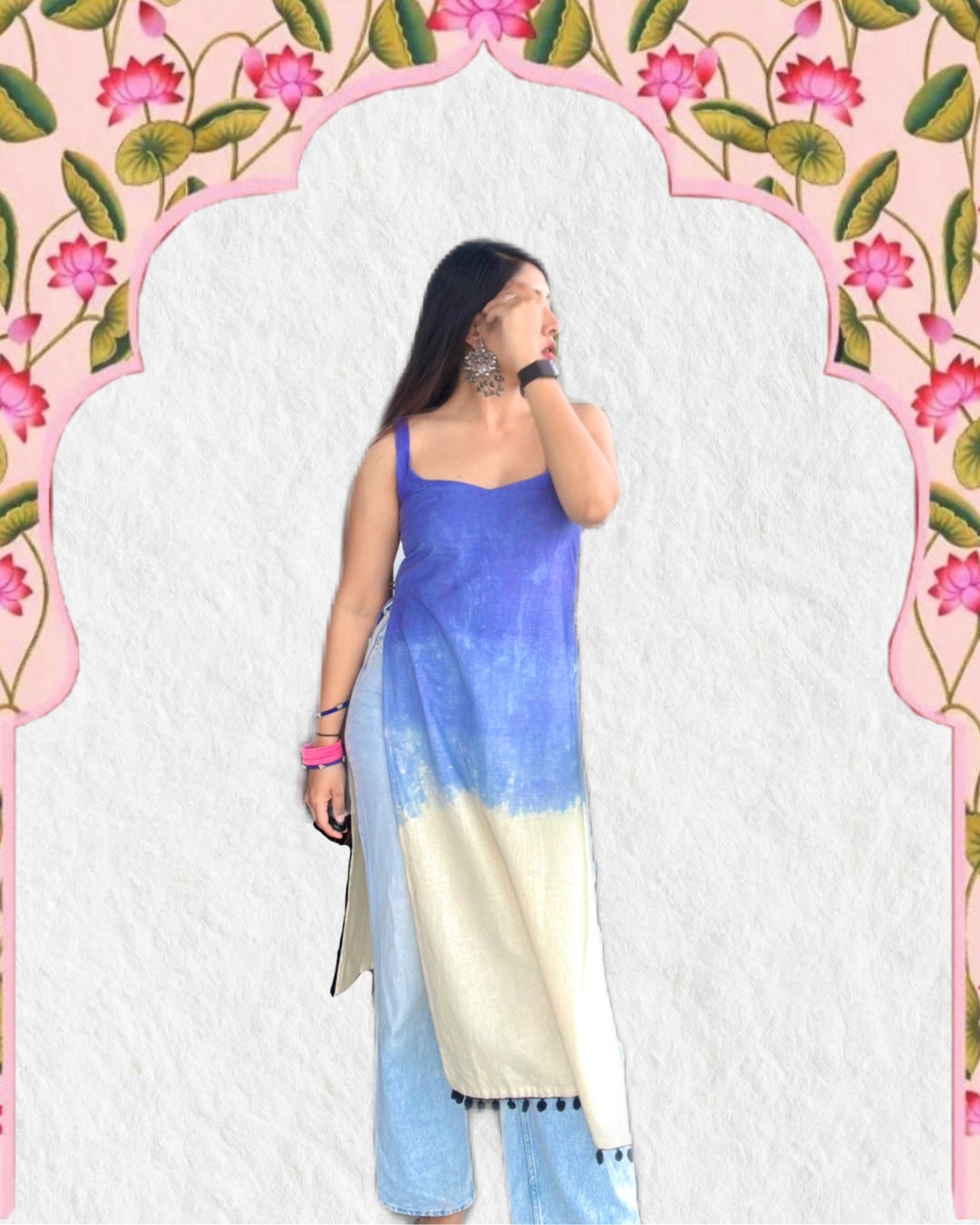 INDIGO OMBRE | long kurti