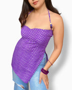 PURPLE BANDHANI | short kurti