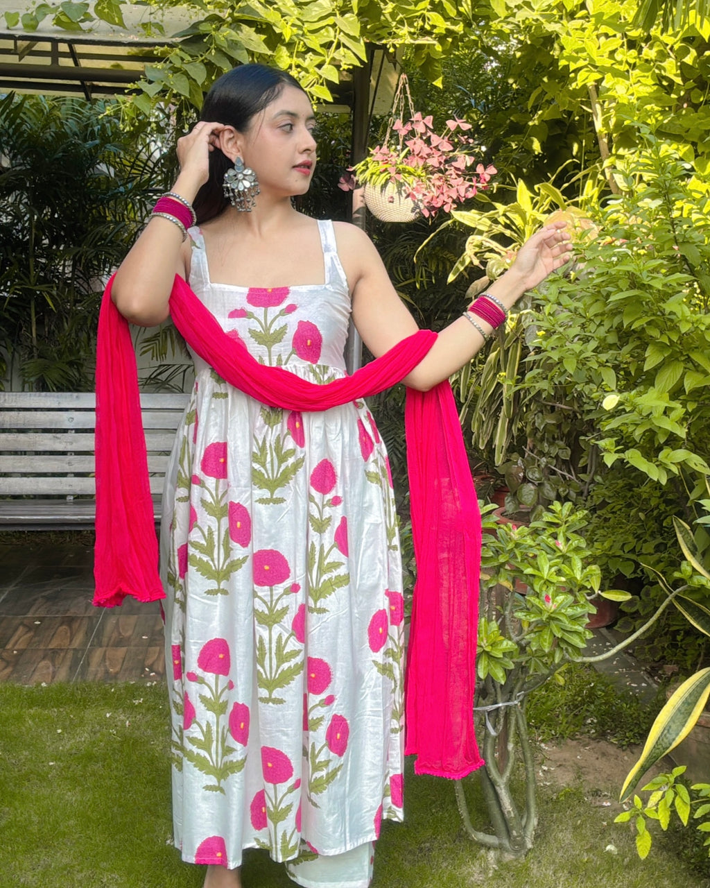 SITARA | handblock print anarkali suit