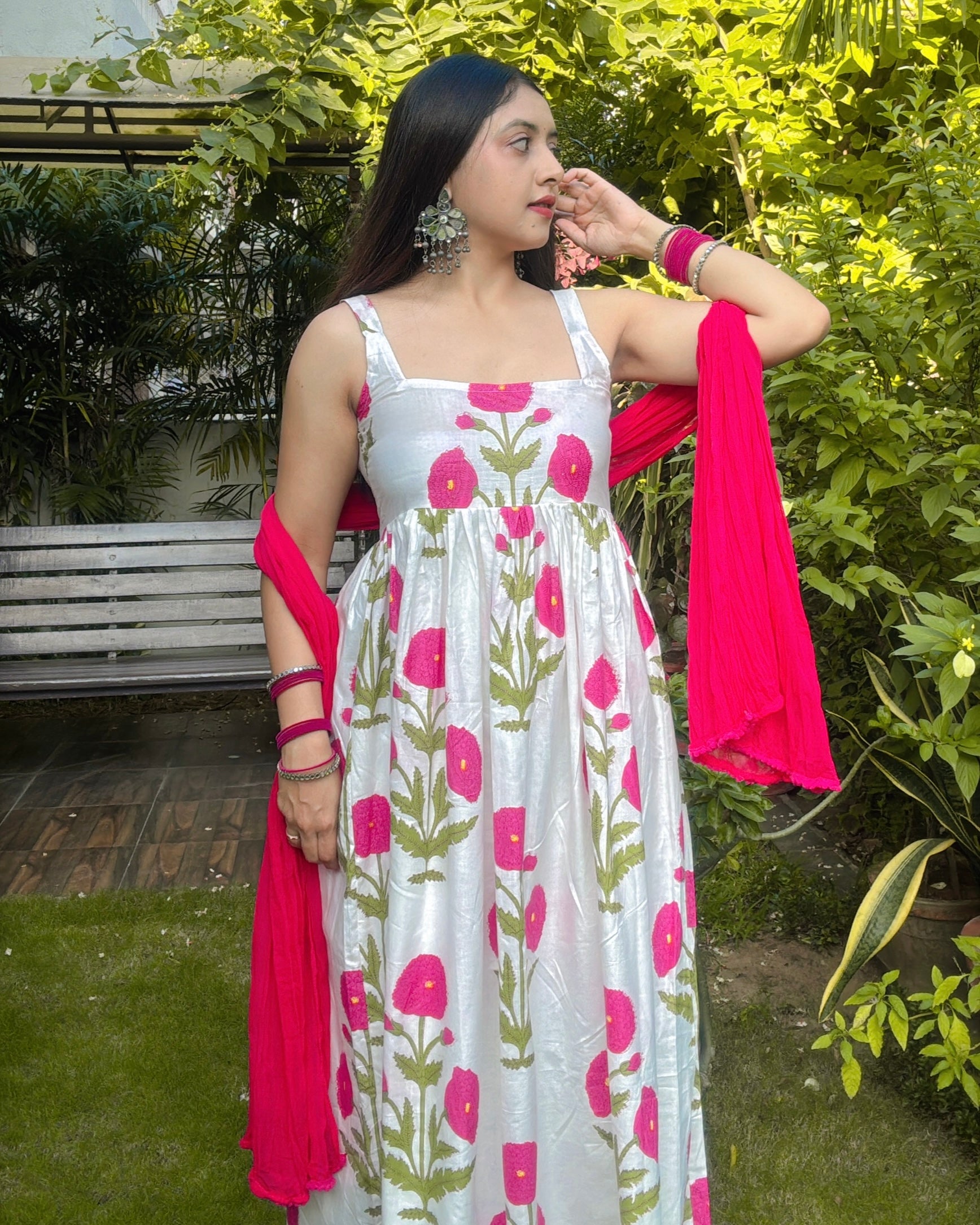 SITARA | handblock print anarkali suit