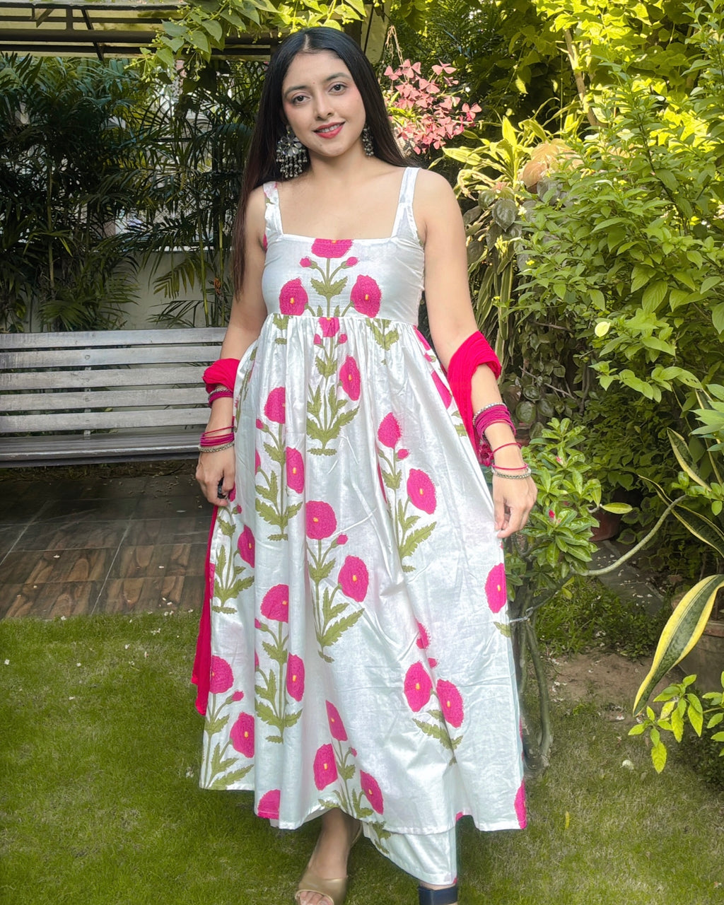 SITARA | handblock print anarkali suit