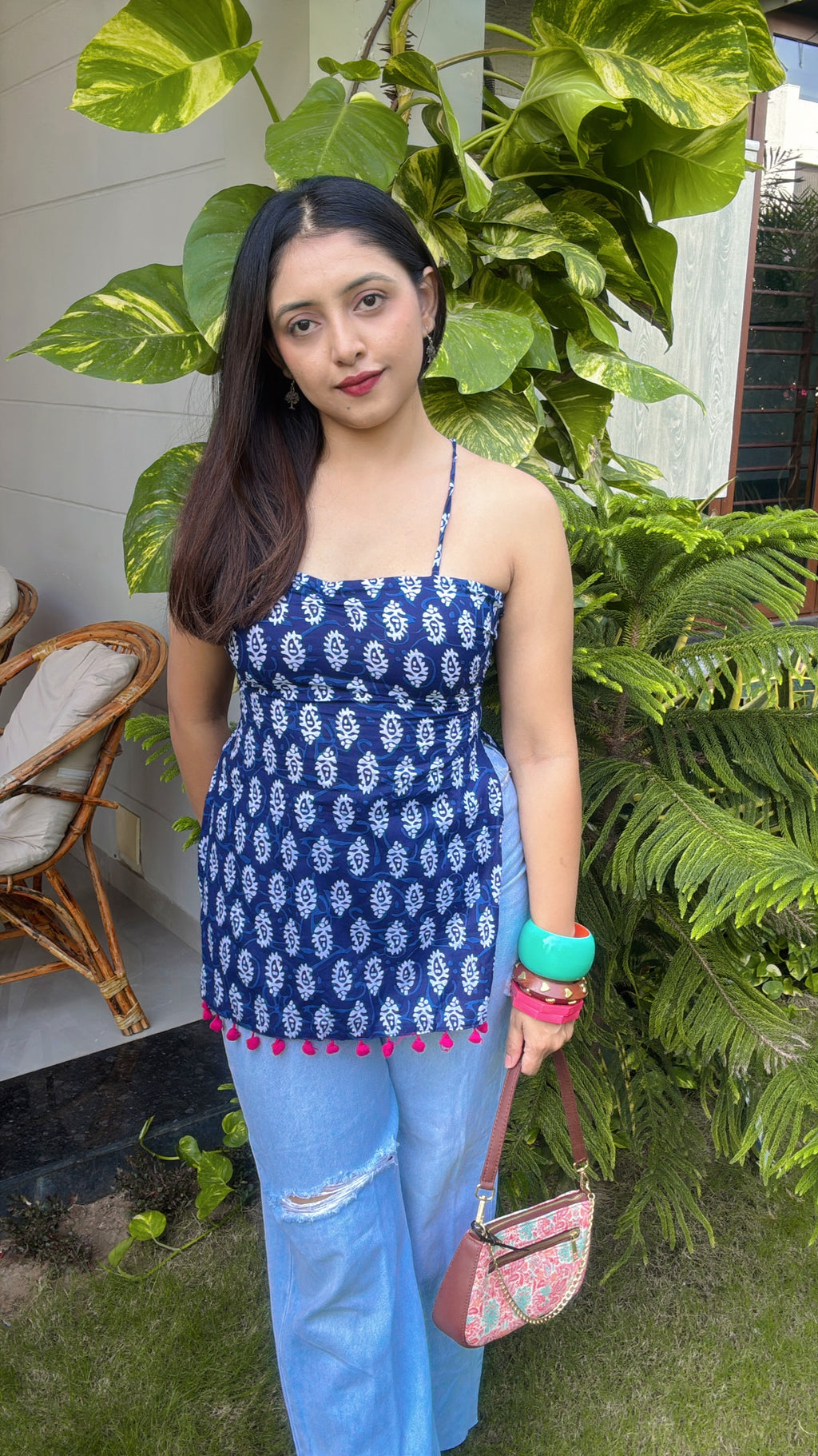 TARA | corset back short kurti