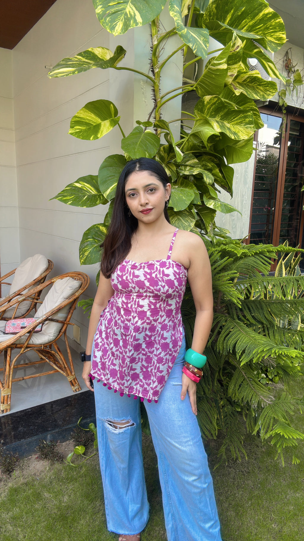 NAINA | corset back short kurti