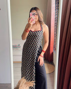 SOHA | long kurti with halter neck