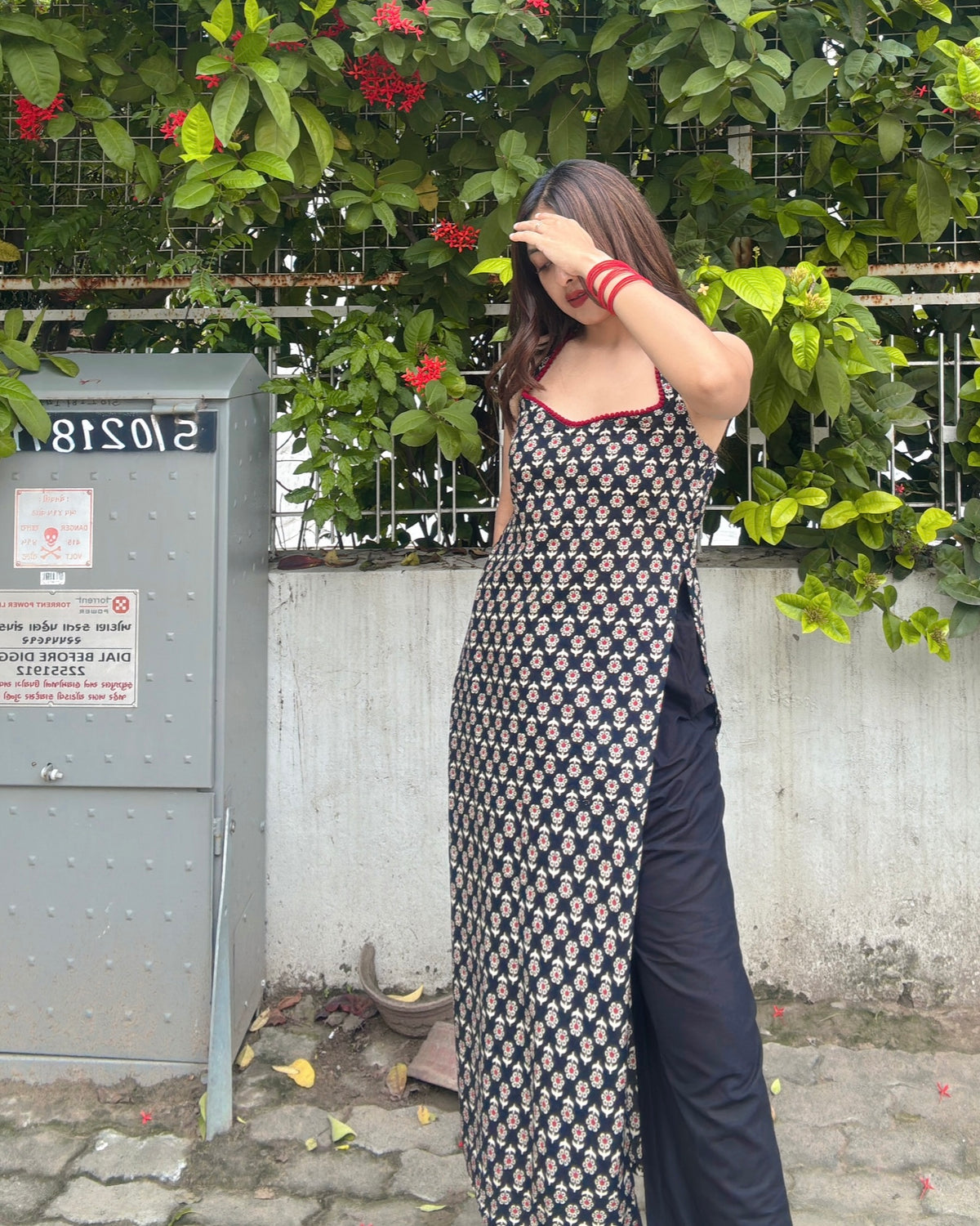SOHA | long kurti with halter neck