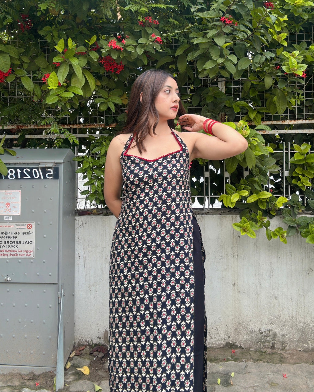 SOHA | long kurti with halter neck