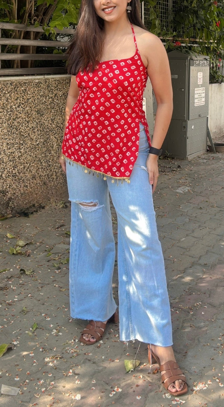 LAILA | halter neck short kurta