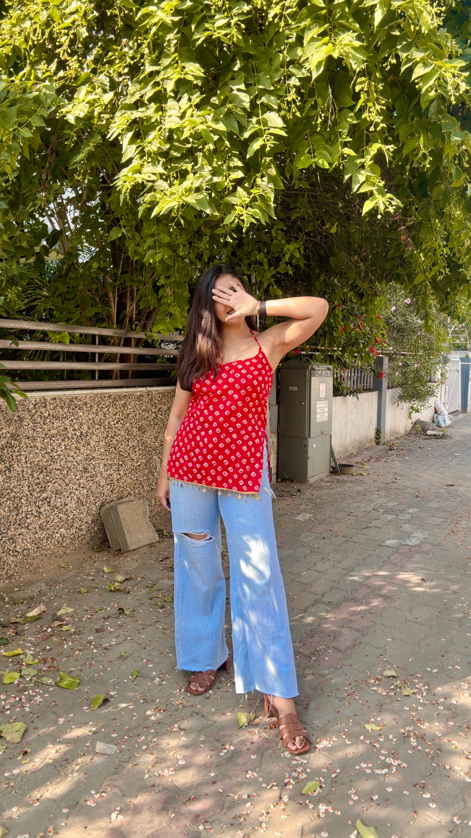 LAILA | halter neck short kurta