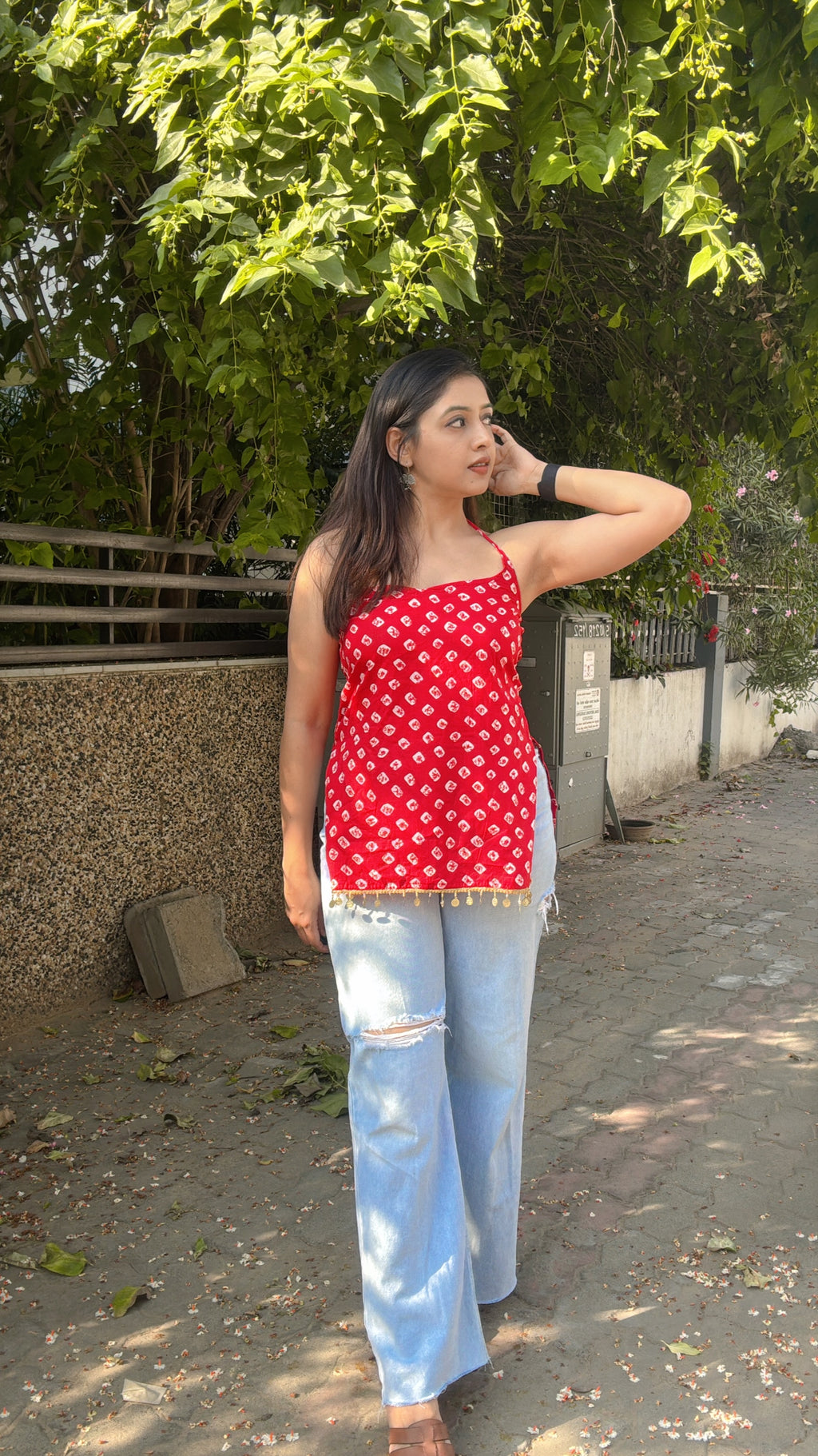 LAILA | halter neck short kurta