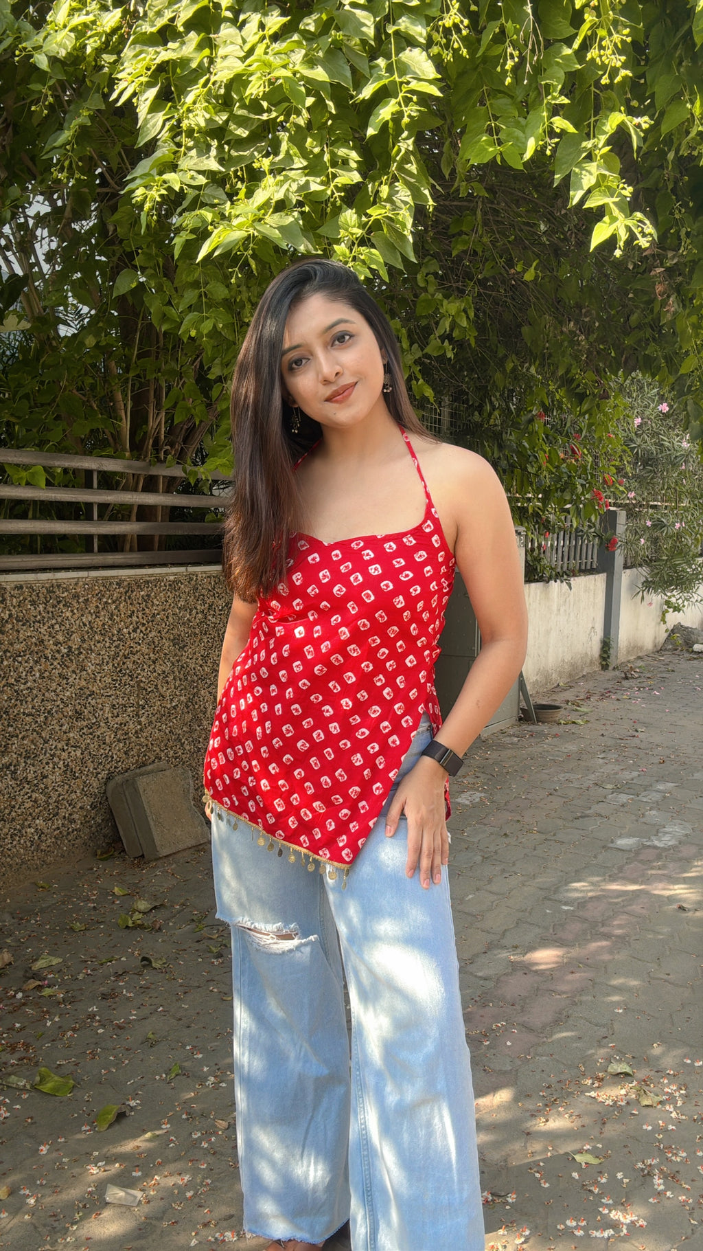 LAILA | halter neck short kurta