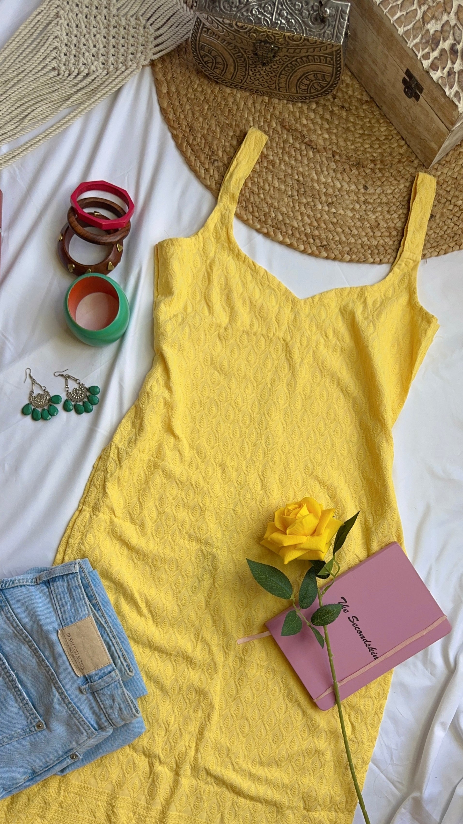 butter yellow chikankari long kurta