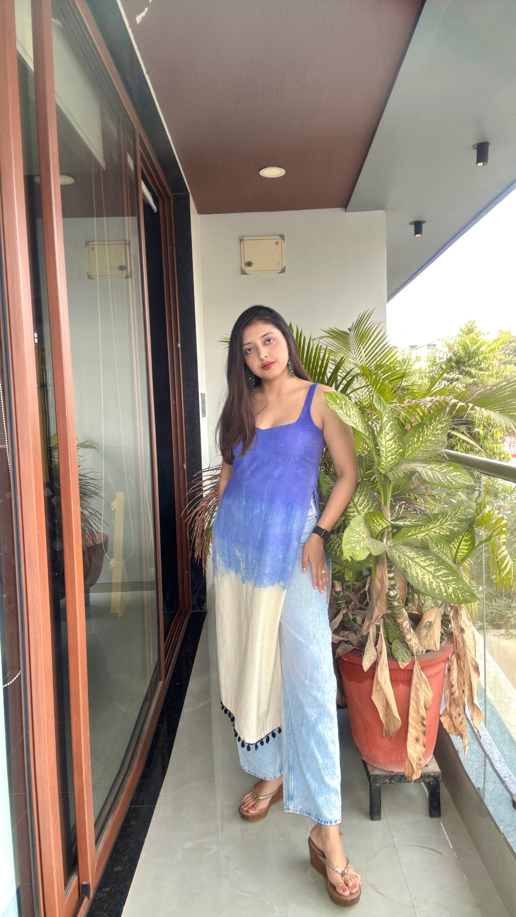 INDIGO OMBRE | long kurti