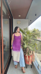 PURPLE OMBRE | long kurti