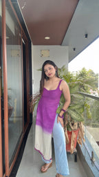 PURPLE OMBRE | long kurti