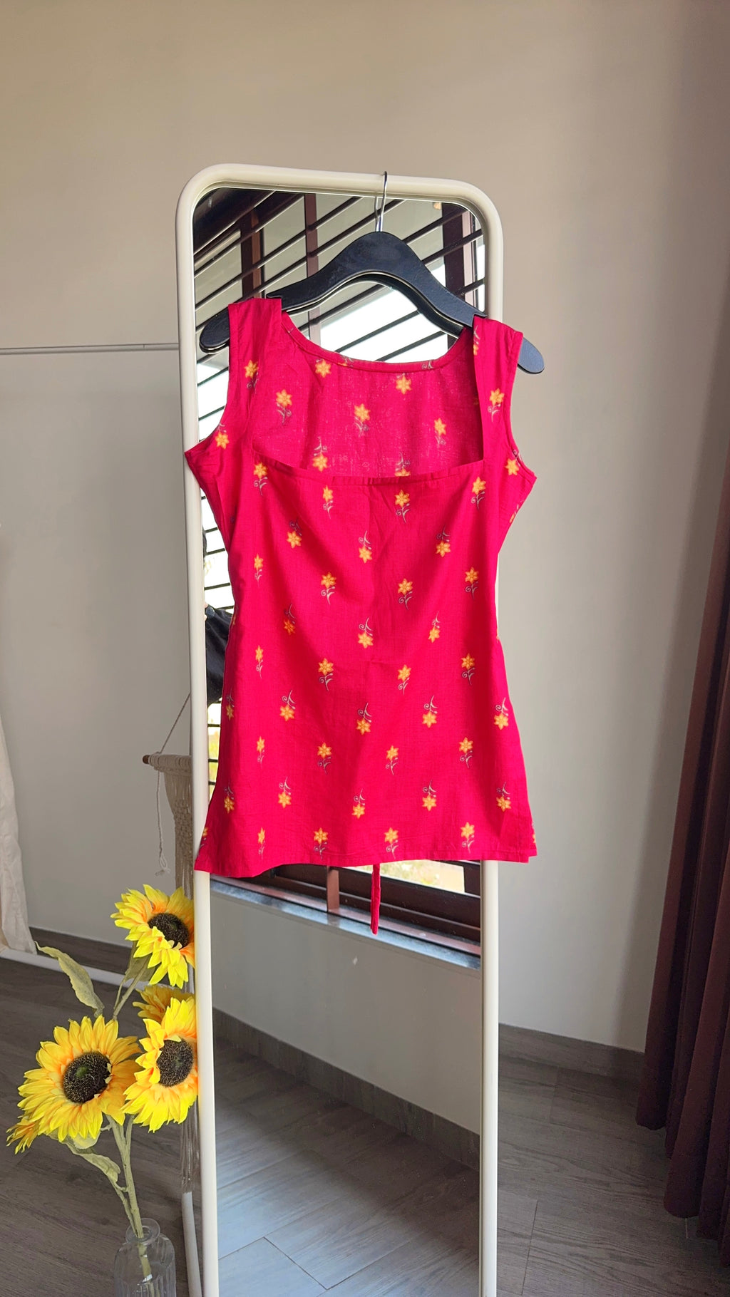 RED SURAJMUKHI | short kurti