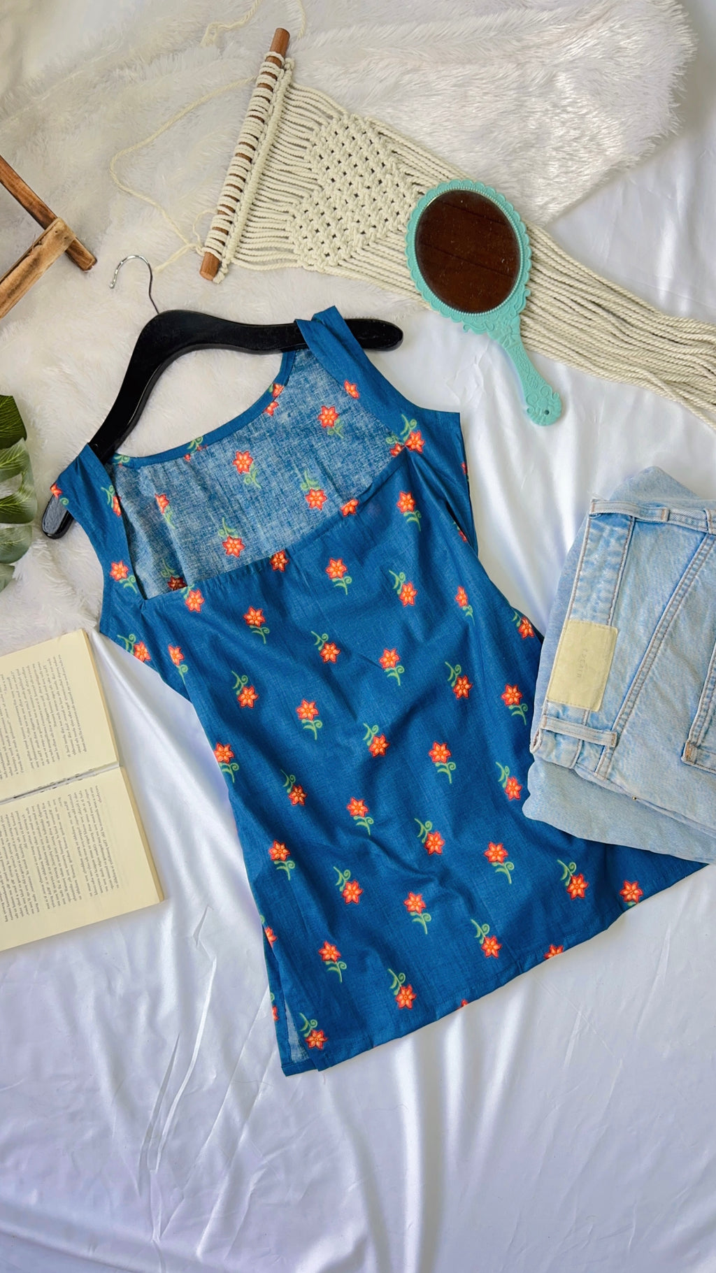 BLUE SURAJMUKHI | short kurti