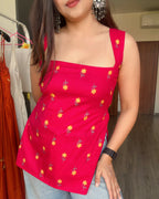 RED SURAJMUKHI | short kurti