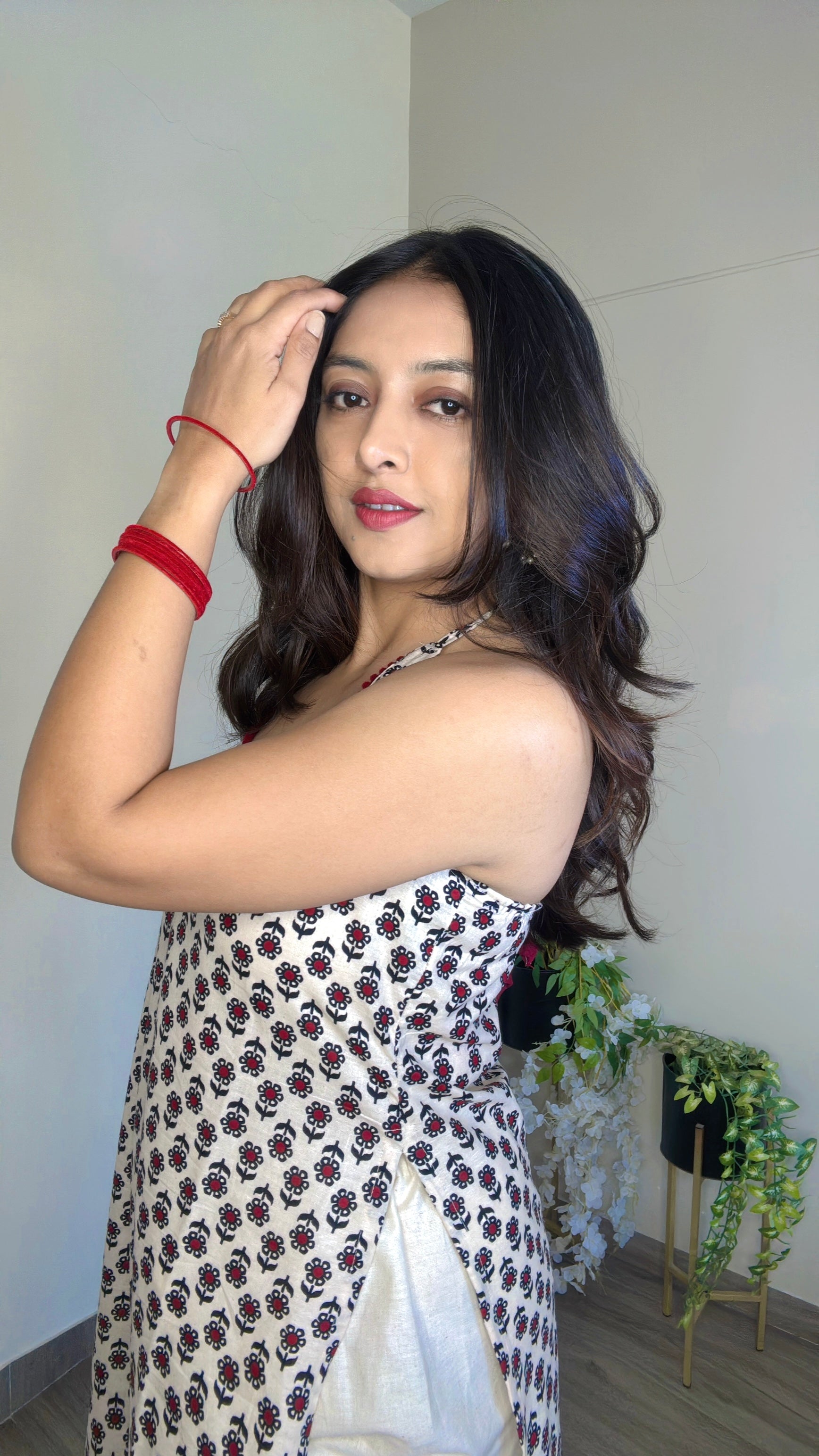 AAISHA | long kurti with halter neck