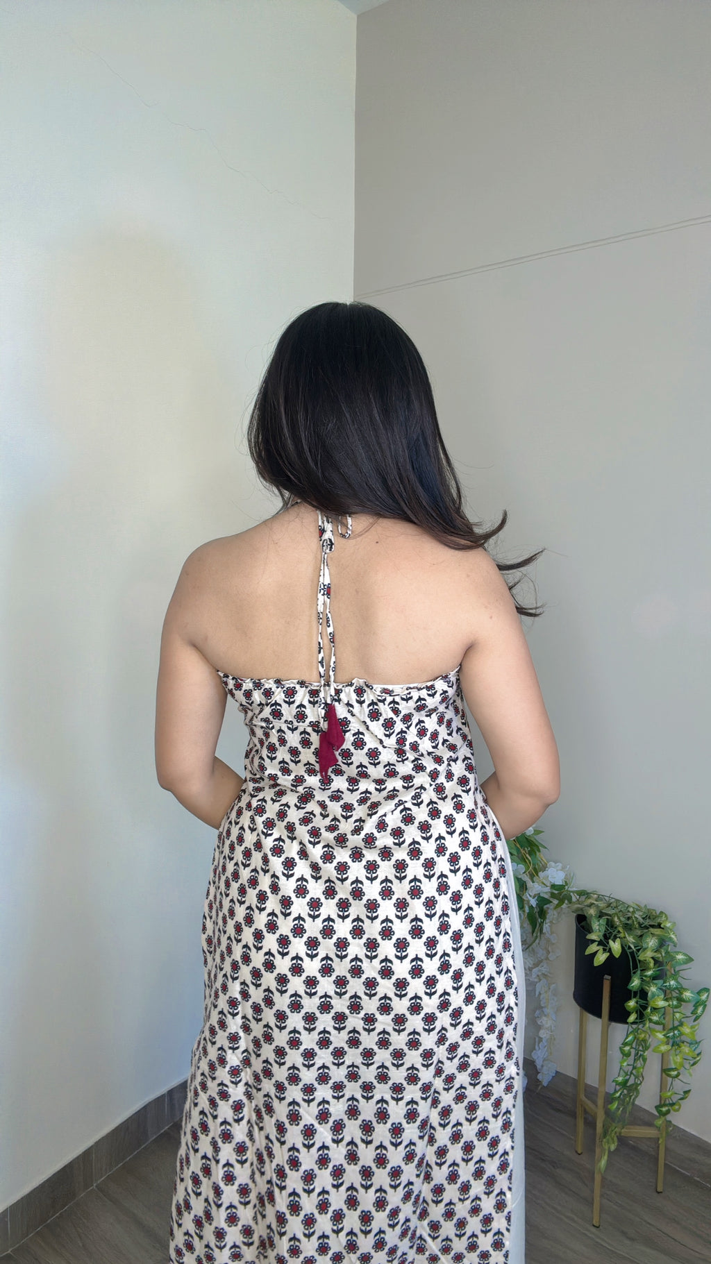 AAISHA | long kurti with halter neck