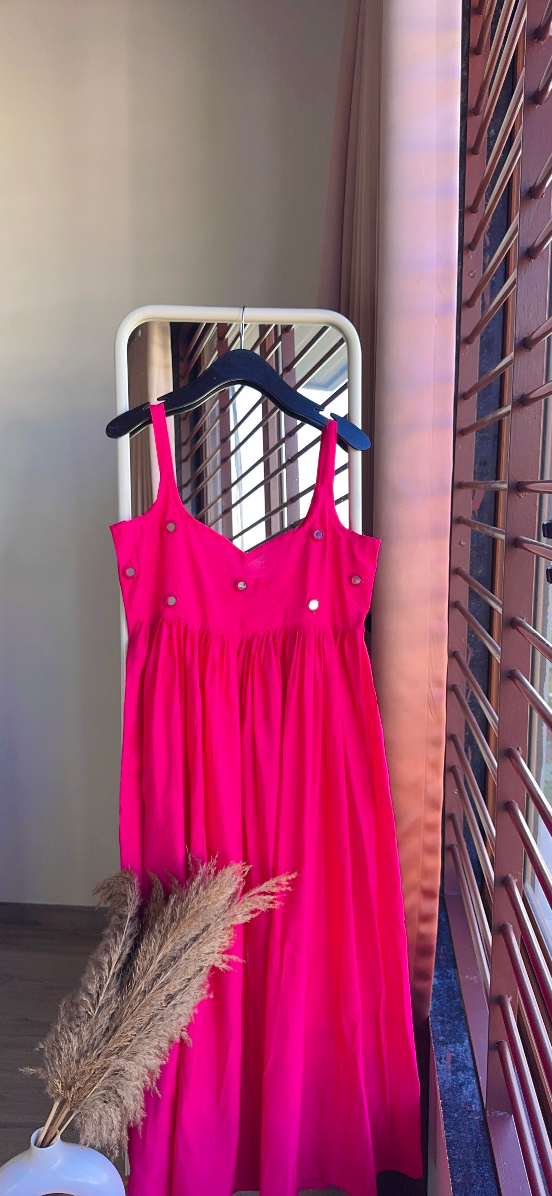 PINK CHANDANI ANARKALI DRESS