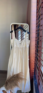 WHITE CHANDANI ANARKALI DRESS