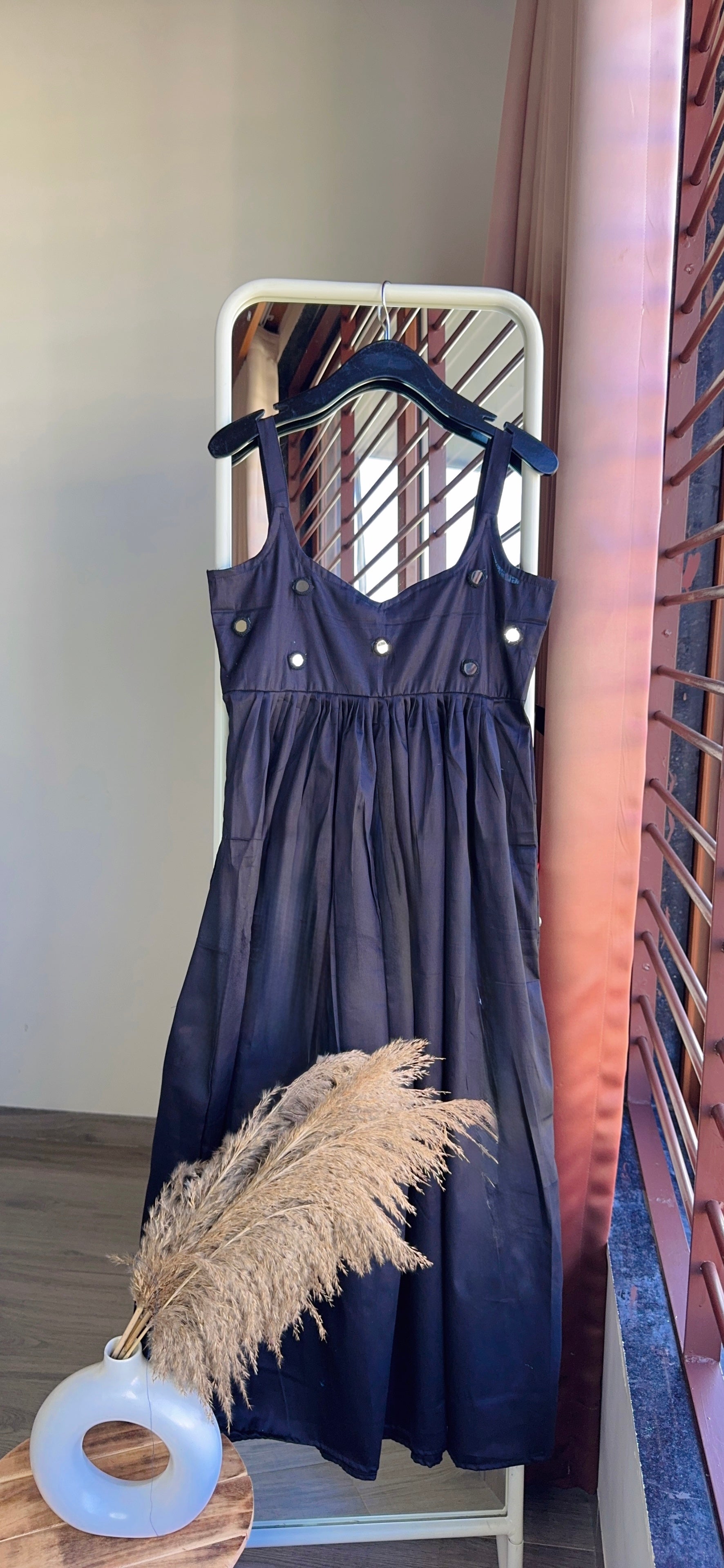 BLACK CHANDANI ANARKALI DRESS