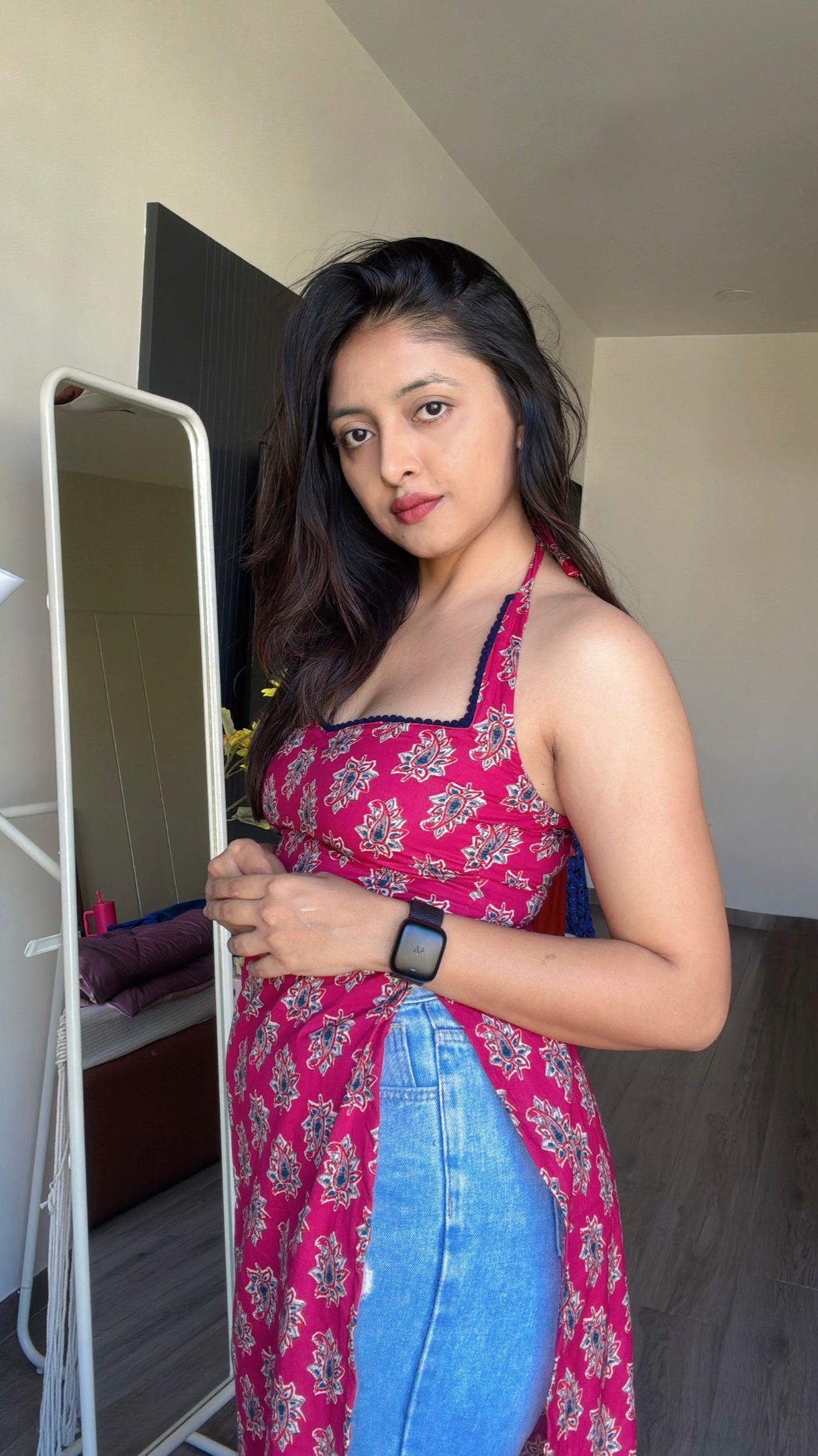 JUGNI | long kurti with halter neck