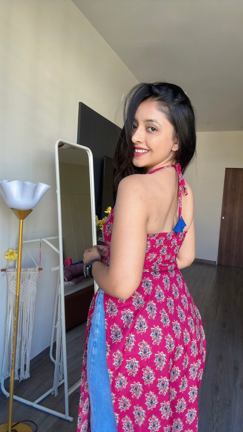 JUGNI | long kurti with halter neck