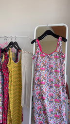 white pink vel long kurta