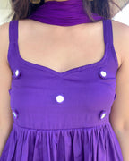 PURPLE CHANDANI ANARKALI DRESS