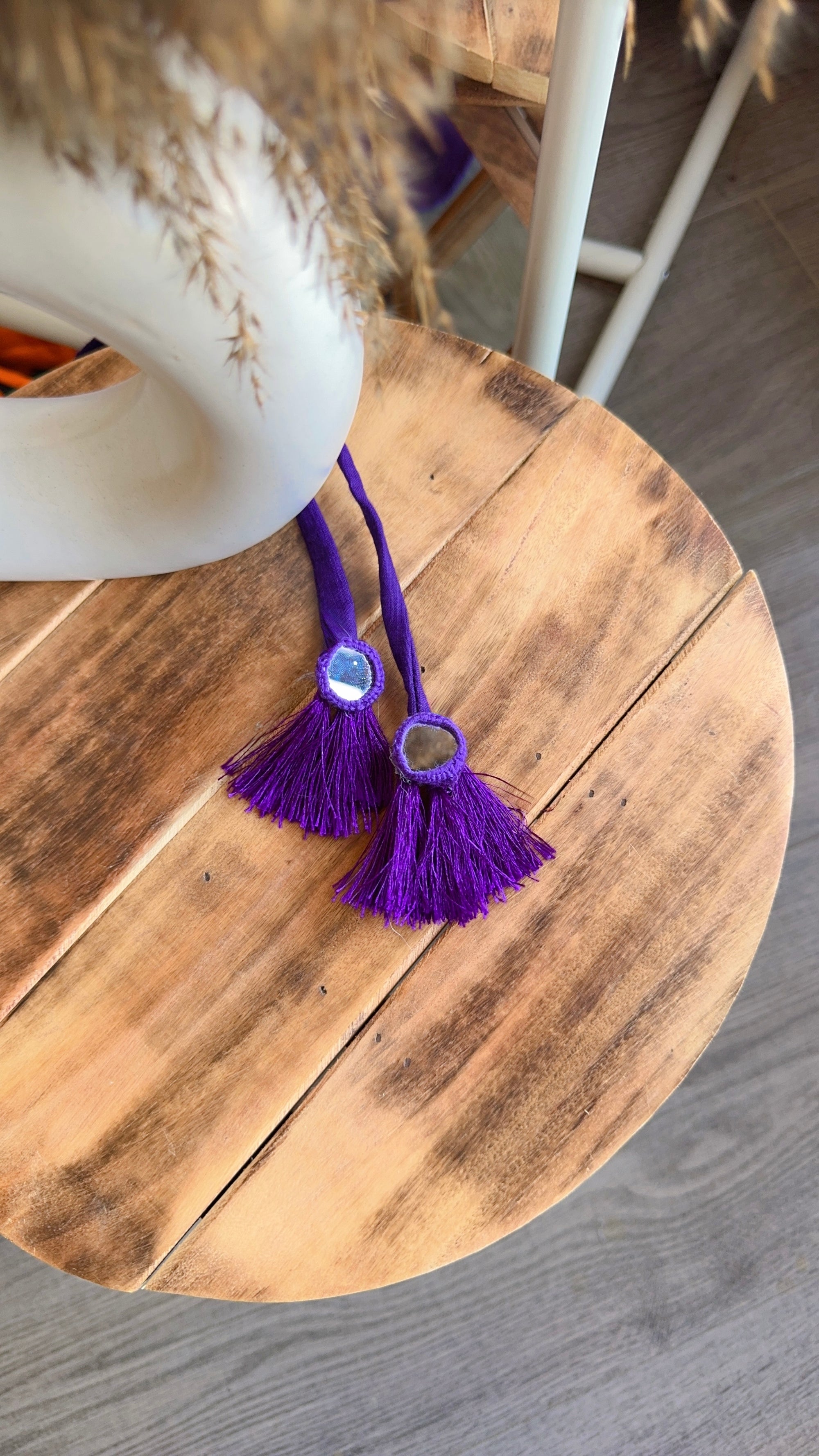 PURPLE CHANDANI ANARKALI DRESS