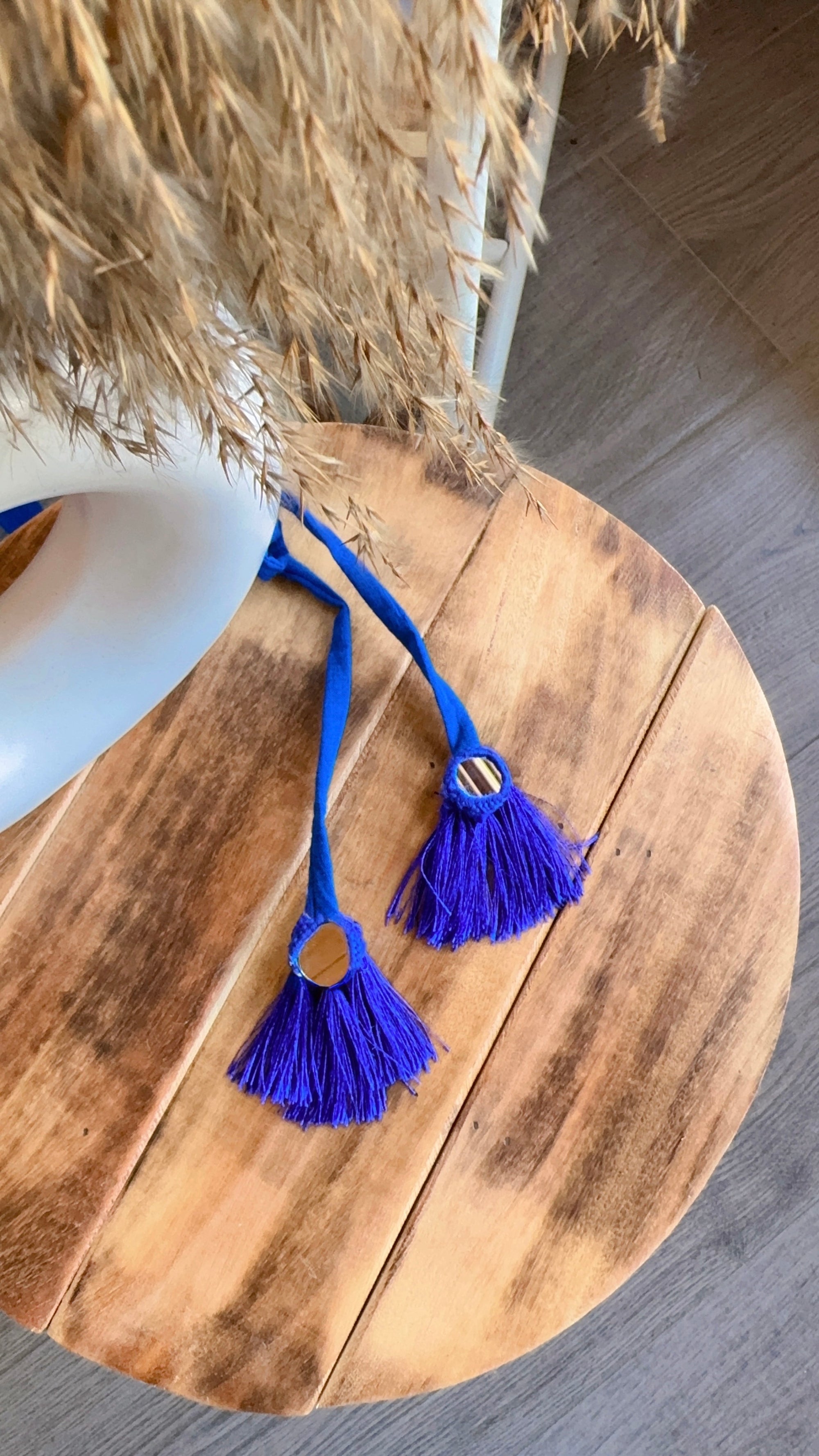 BLUE CHANDANI ANARKALI DRESS