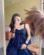 BLACK CHANDANI ANARKALI DRESS