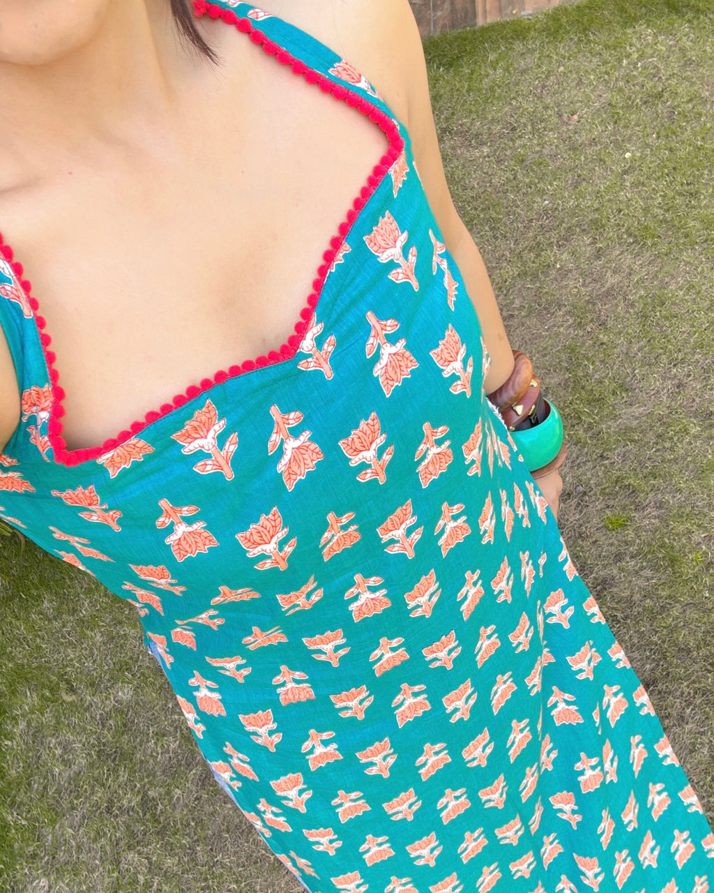 ADAH | long kurti with halter neck