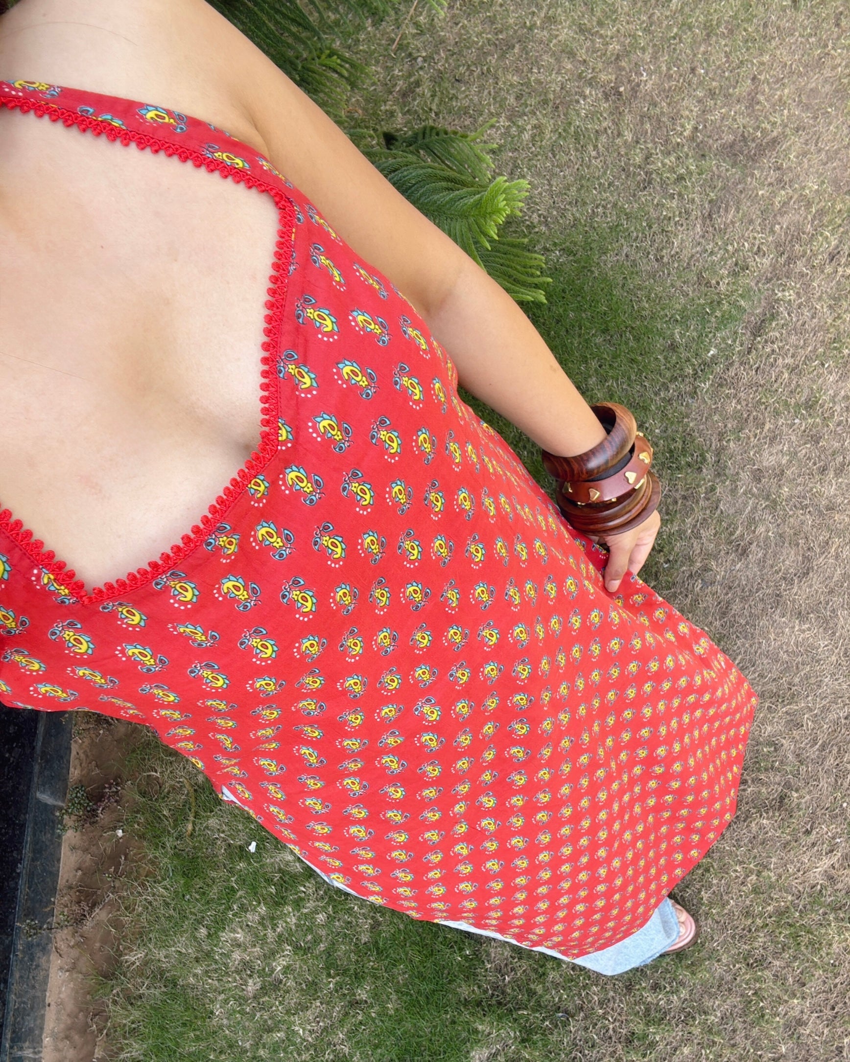 BAANI | long kurti with halter neck