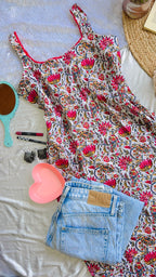 white pink vel long kurta