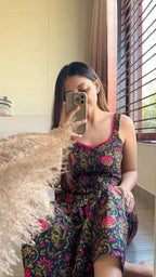 black pink vel co ord