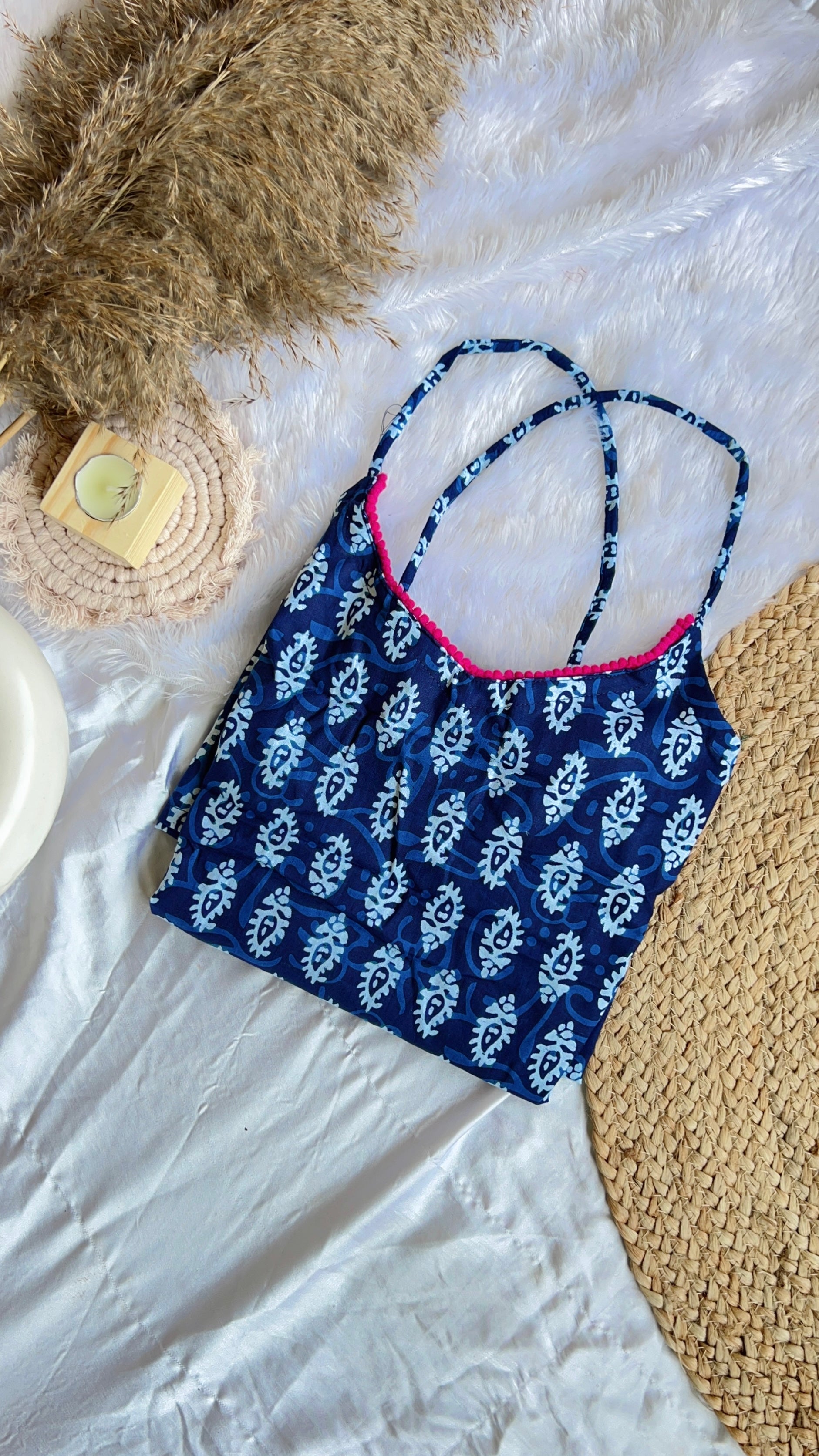 blue mango criss cross back kurta