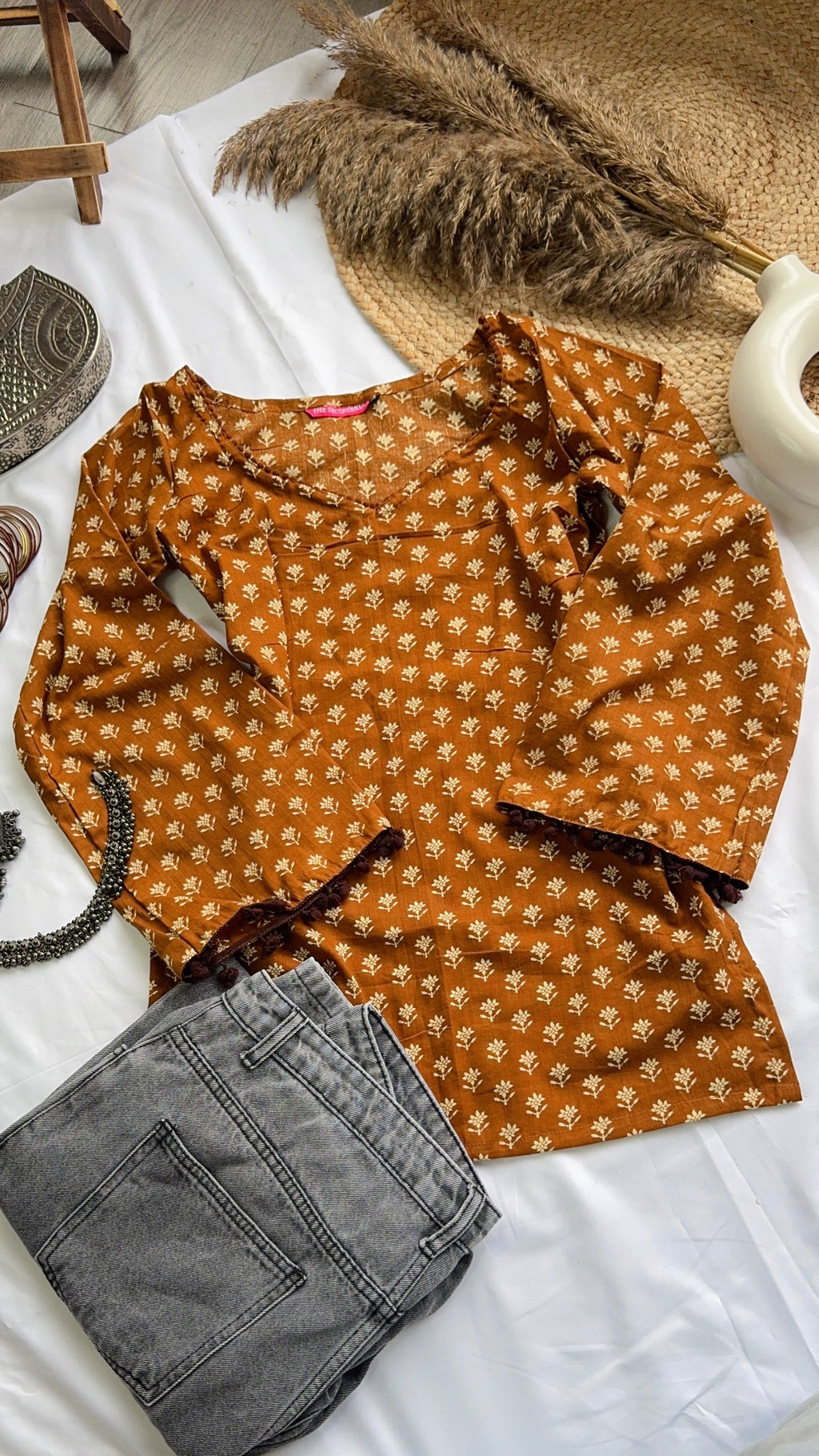 MADRAS KAAPI | bell sleeves kurta