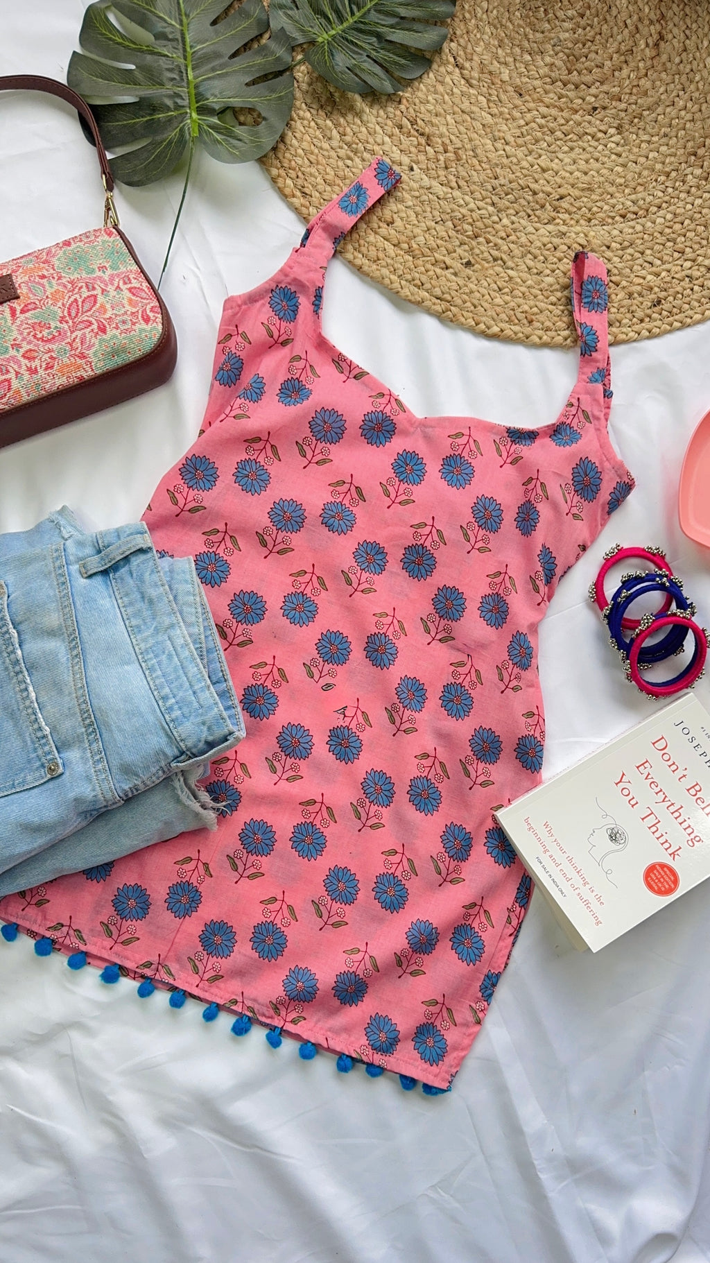 PINK SURAJMUKHI | shorti kurti