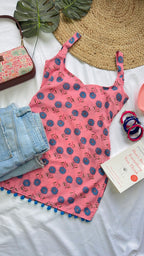 PINK SURAJMUKHI | shorti kurti
