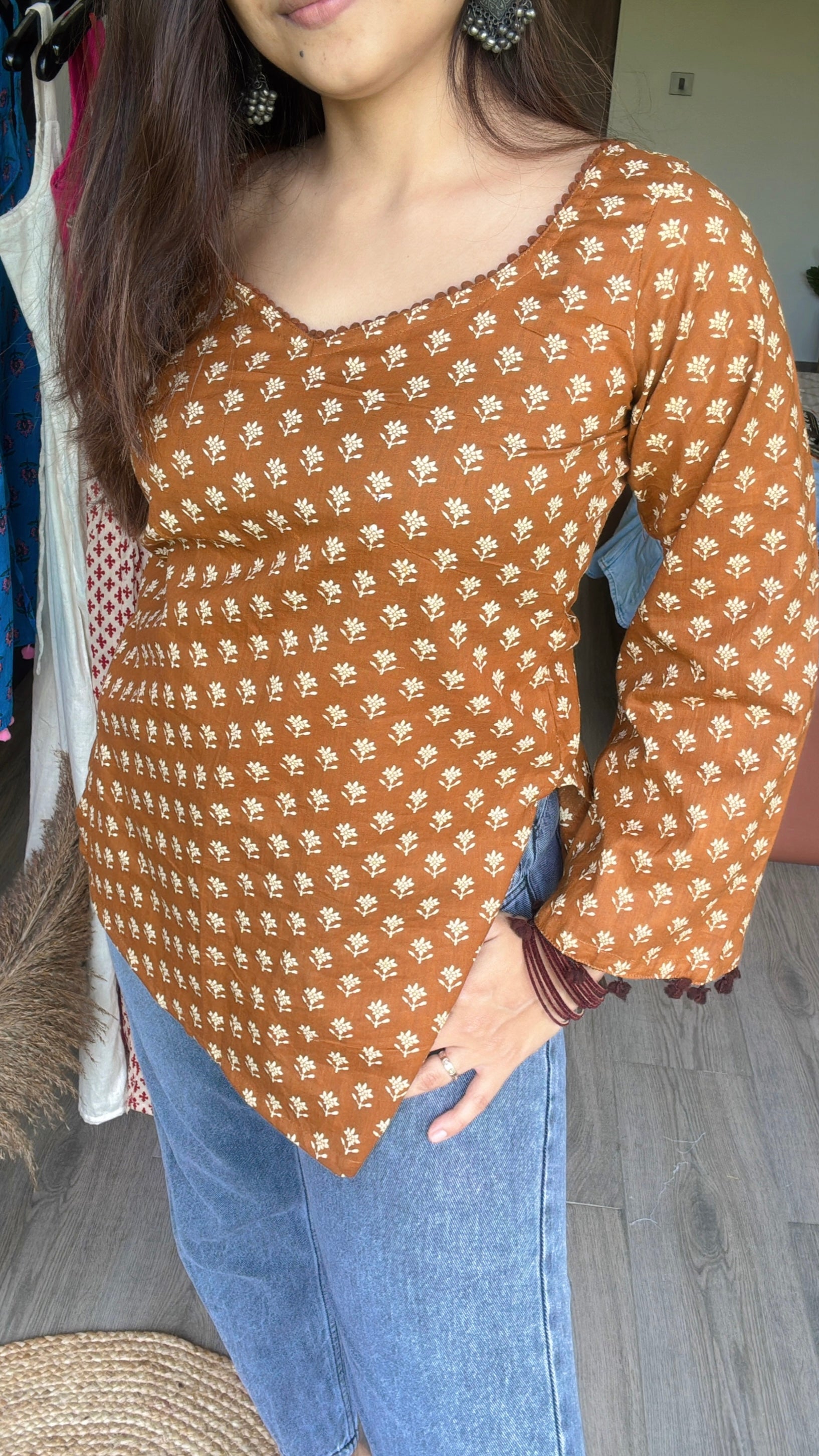 MADRAS KAAPI | bell sleeves kurta