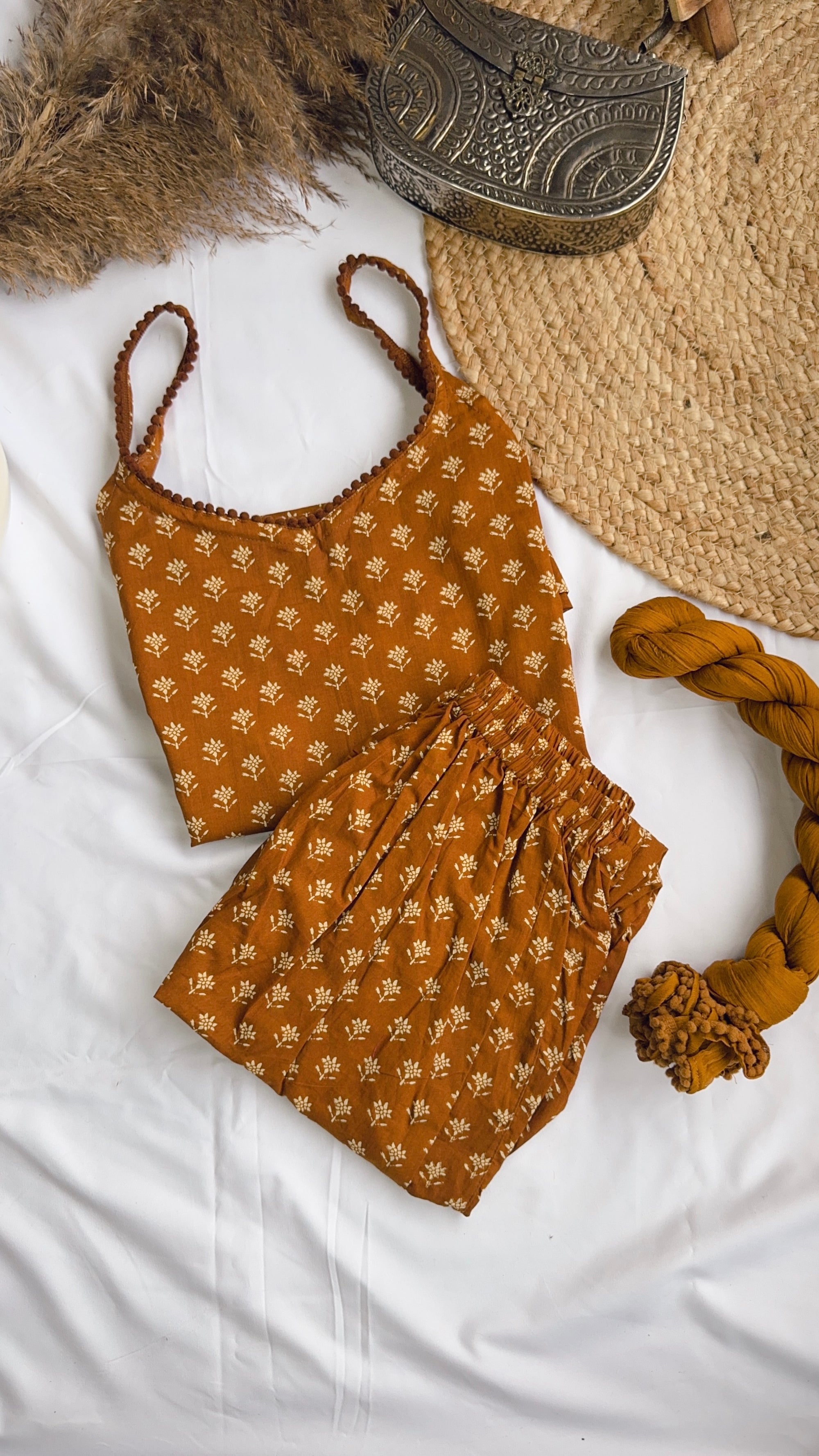 brown butti suit set