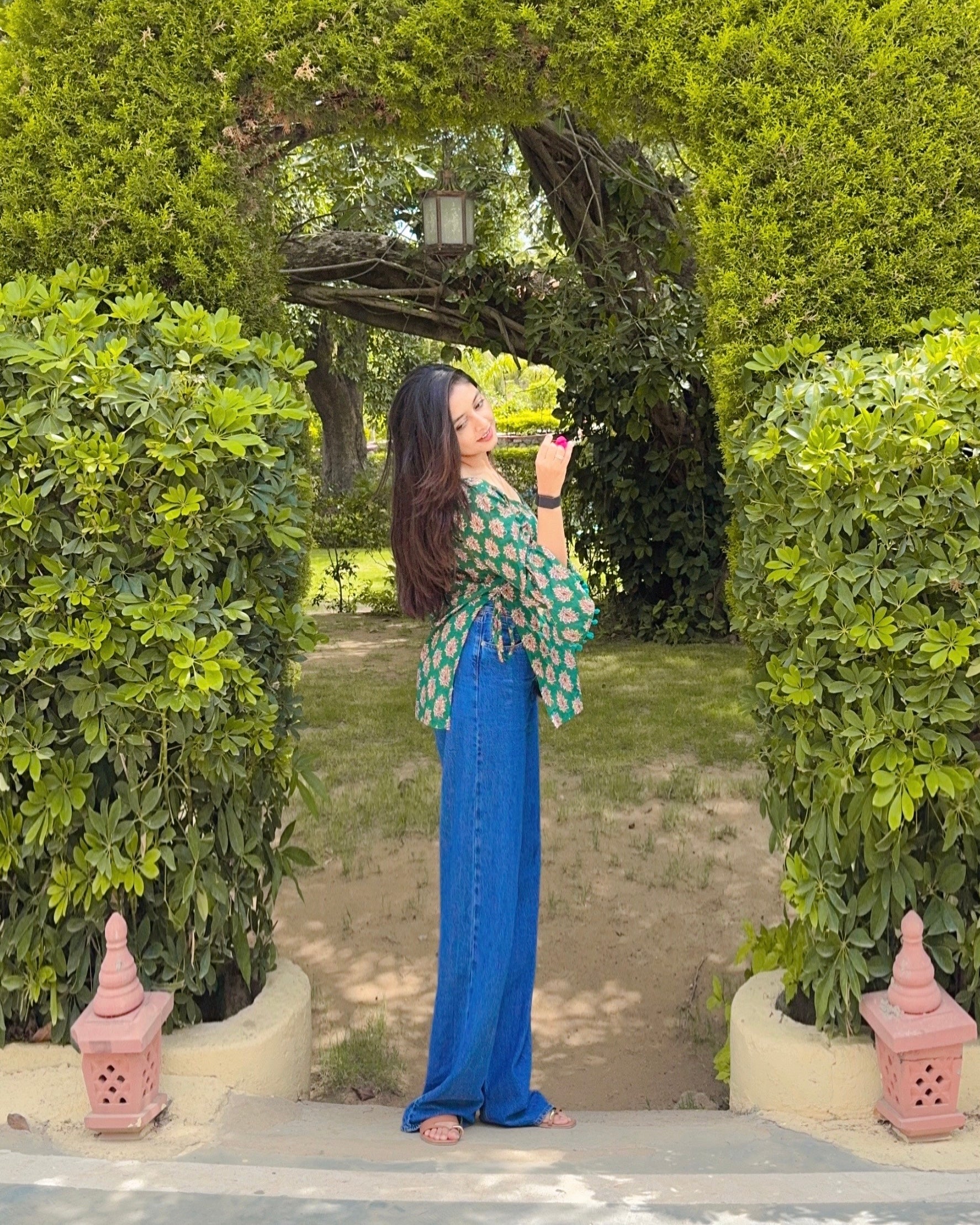 SANJ | bell sleeves kurta
