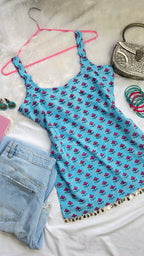 sky butti mirror lace shortie