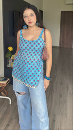 sky butti mirror lace shortie