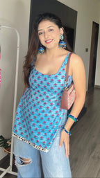 sky butti mirror lace shortie